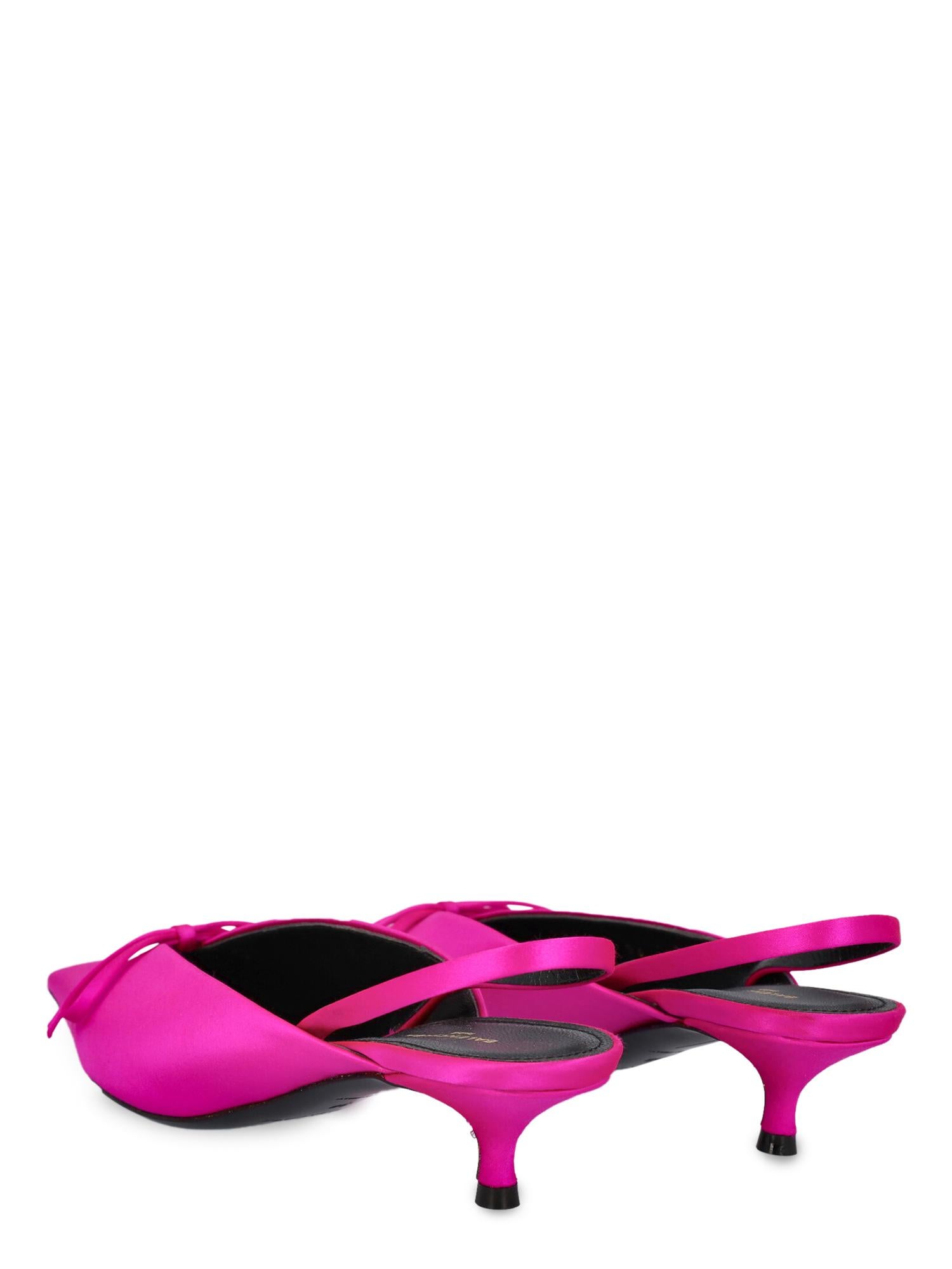 Purple Balenciaga Women Pumps Neon Fabric EU 36 For Sale