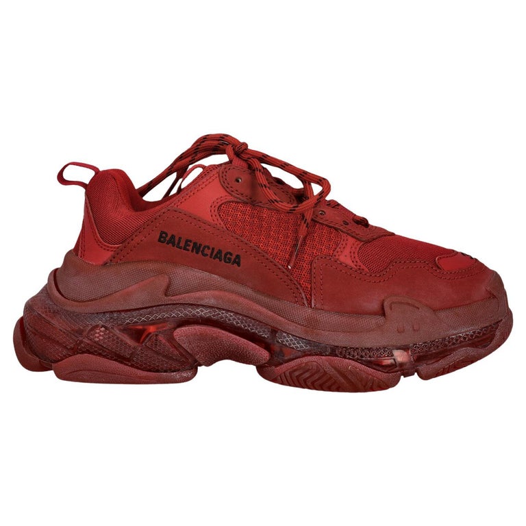 burgundy balenciaga shoes