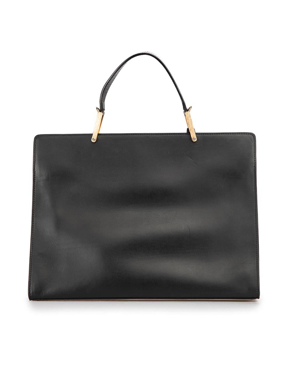 Balenciaga Women's Balenciaga Black Leather Le Dix Cartable Bag In Good Condition In London, GB