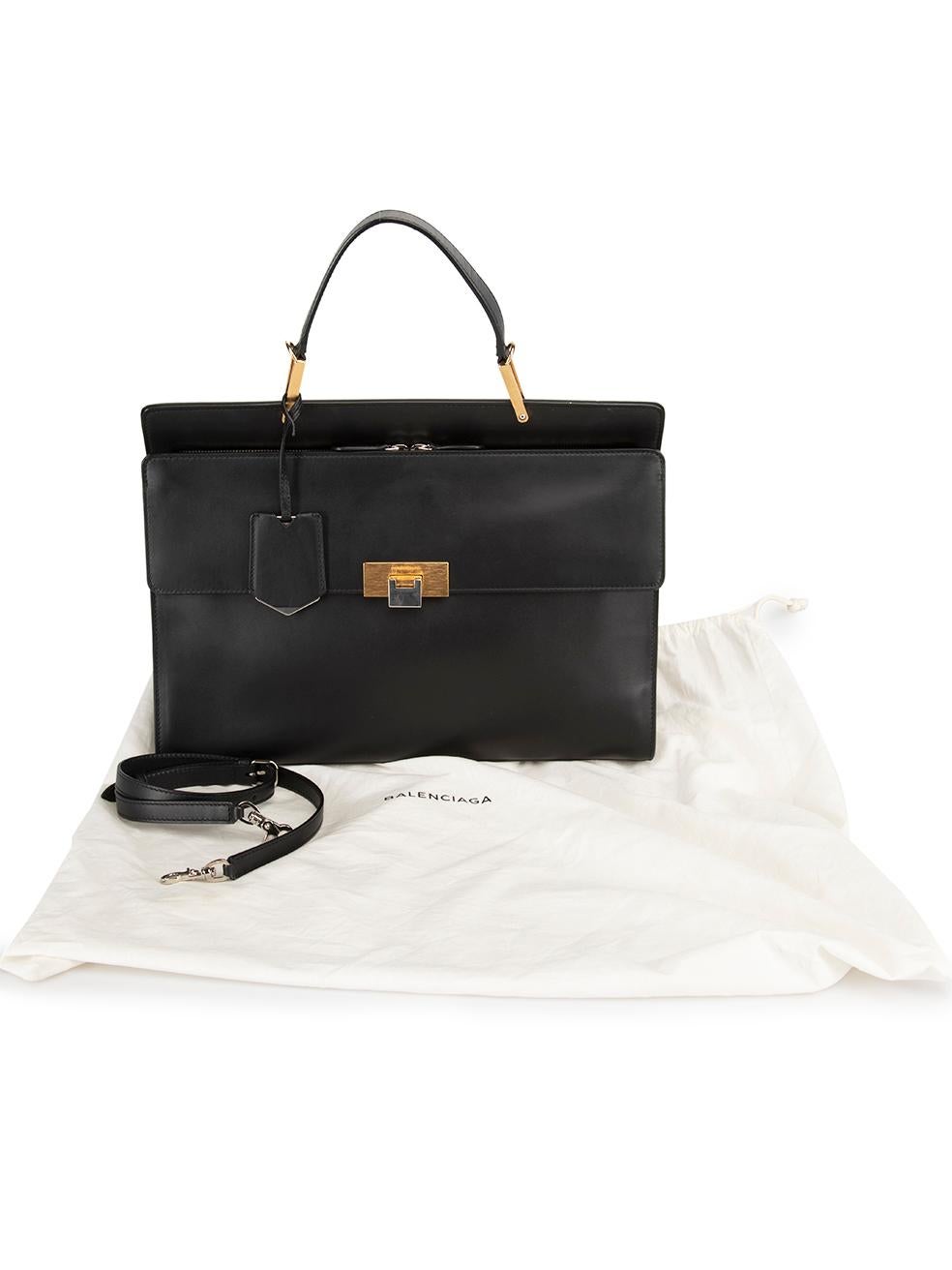 Balenciaga Women's Balenciaga Black Leather Le Dix Cartable Bag 3