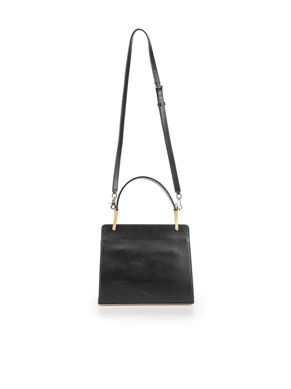 Balenciaga Women's Black Leather Le Dix Handbag In Good Condition In London, GB