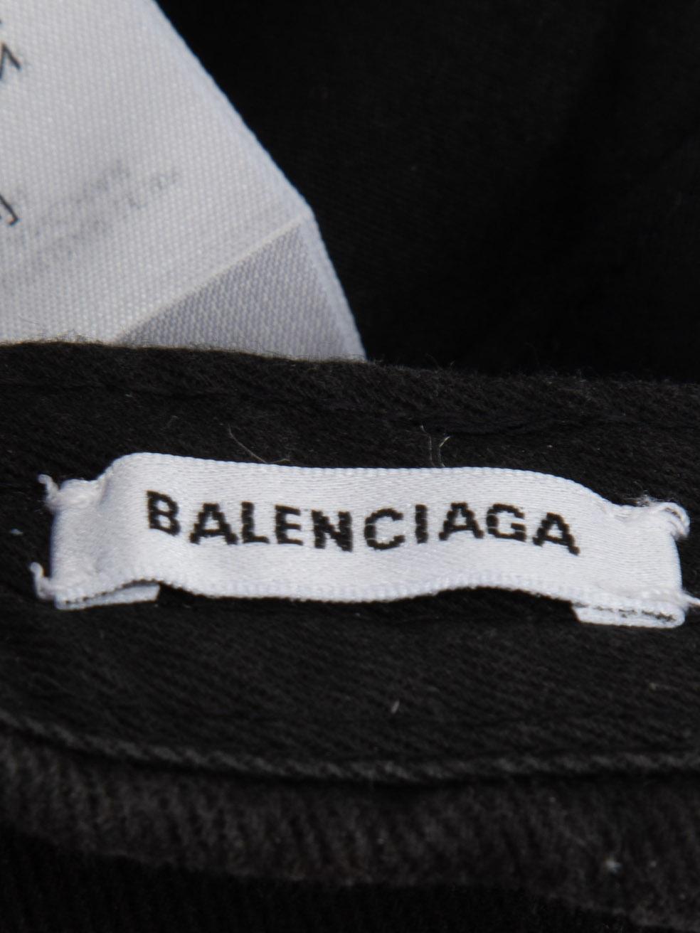 Balenciaga Women's Black Logo Baseball Cap 3