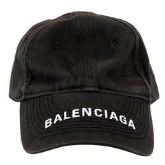 Used Balenciaga Women's Black Logo Baseball Cap