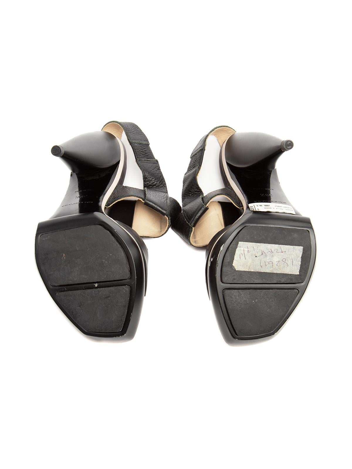 Balenciaga Women's Leather Slingback Heel For Sale 2