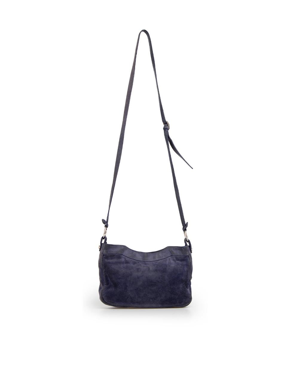 Balenciaga Women's Purple Suede Crossbody Bag In Good Condition For Sale In London, GB