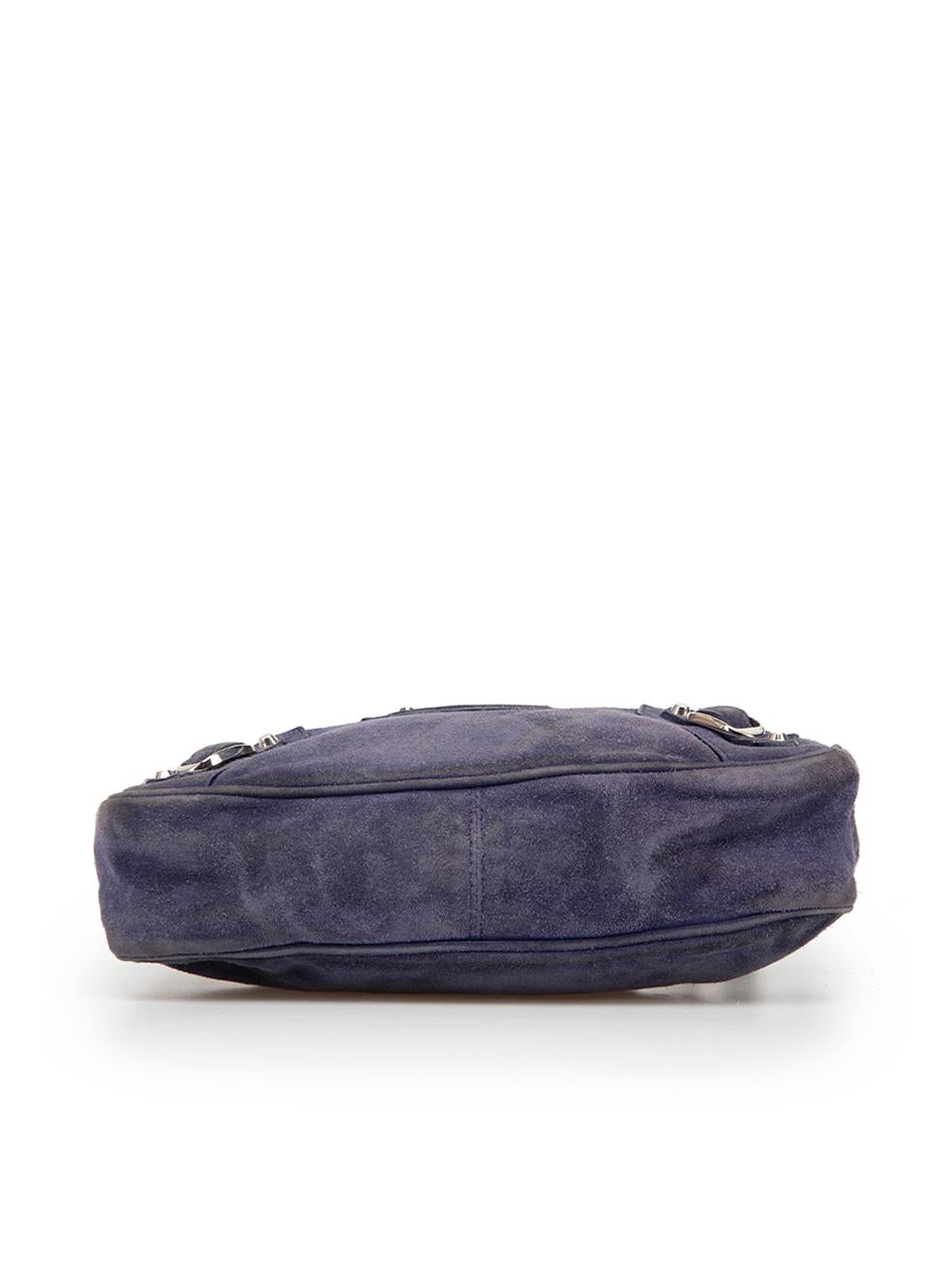 Balenciaga Women's Purple Suede Crossbody Bag For Sale 1