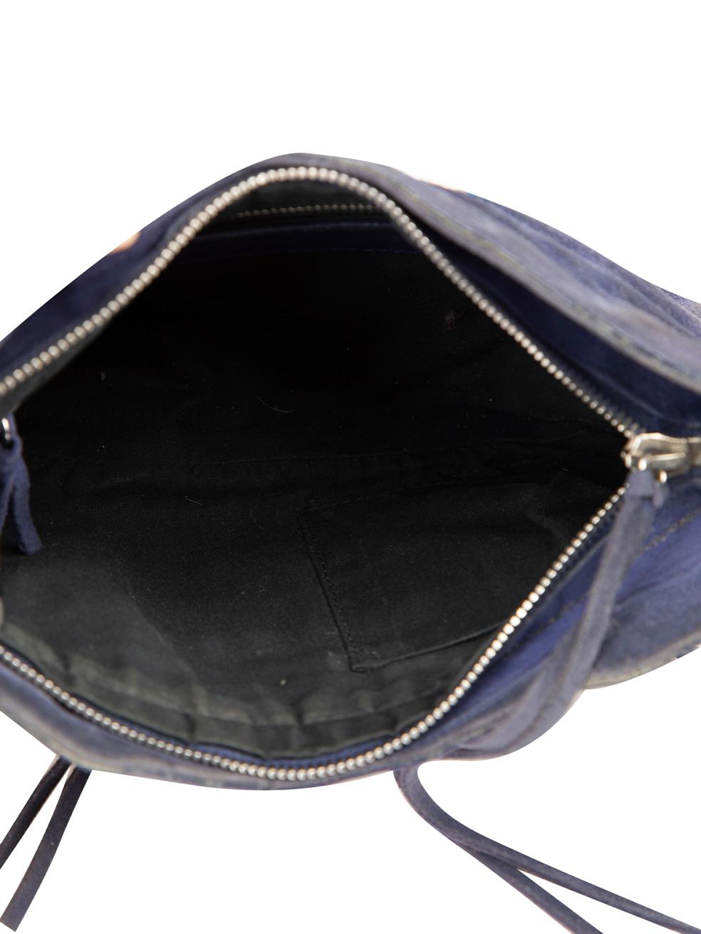 Balenciaga Women's Purple Suede Crossbody Bag For Sale 2