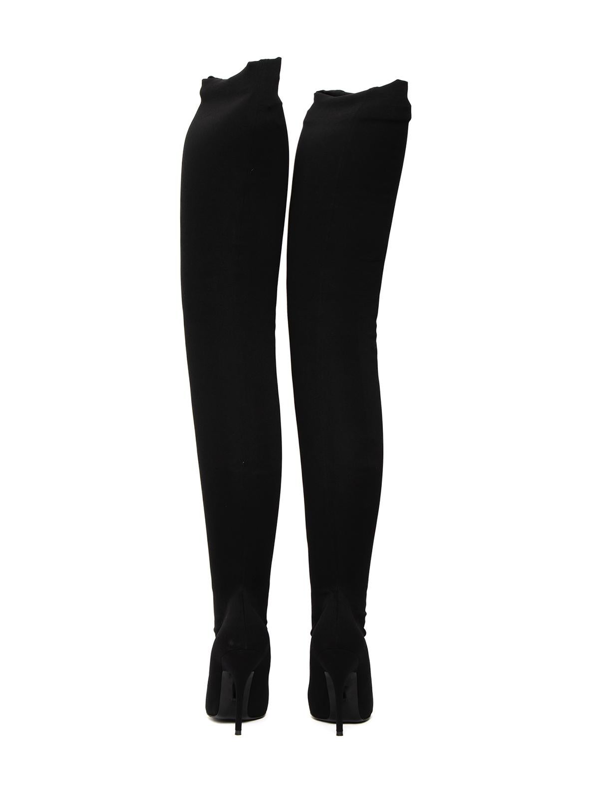 Balenciaga Women's Thigh High Pointed Boots In Good Condition In London, GB