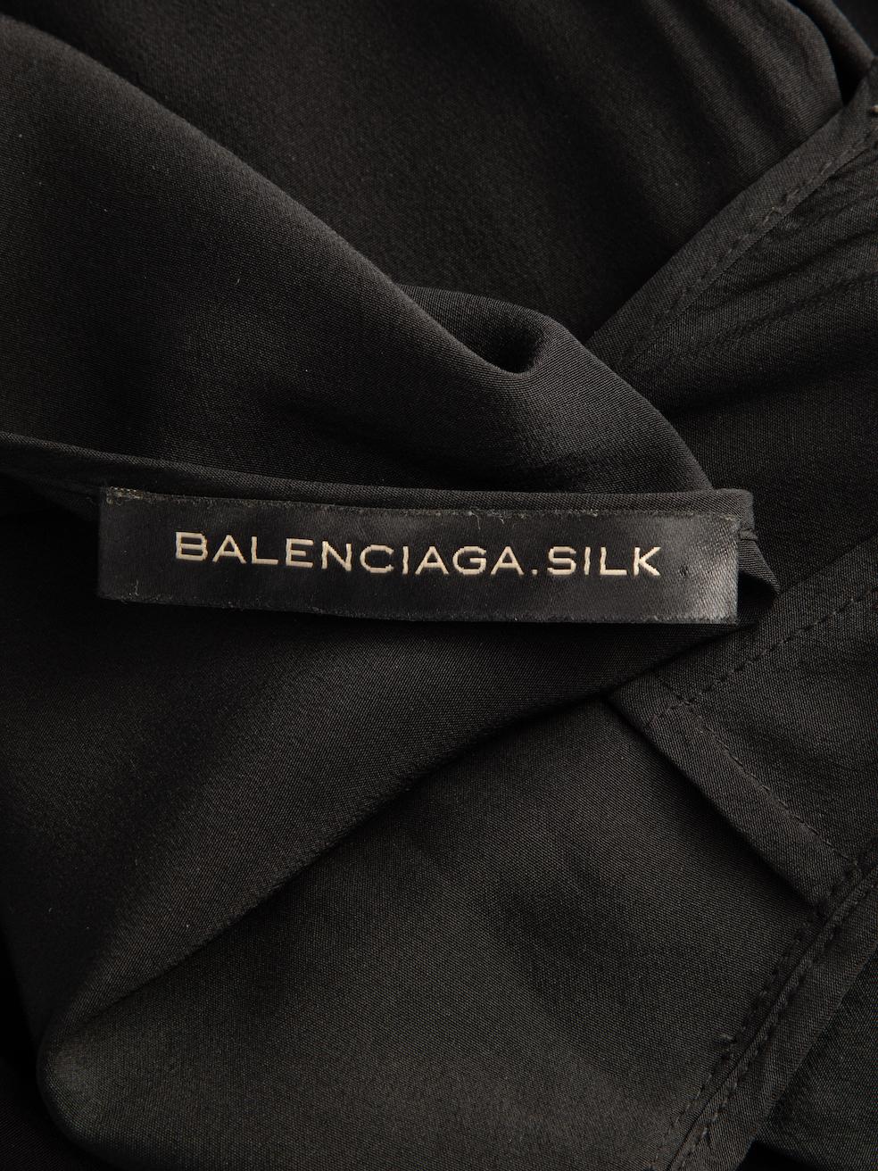 Balenciaga Women's Vintage Black Tie Waist Smock Dress 1