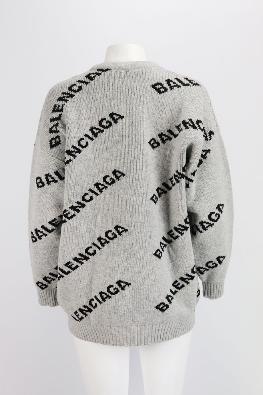 balenciaga grey sweater