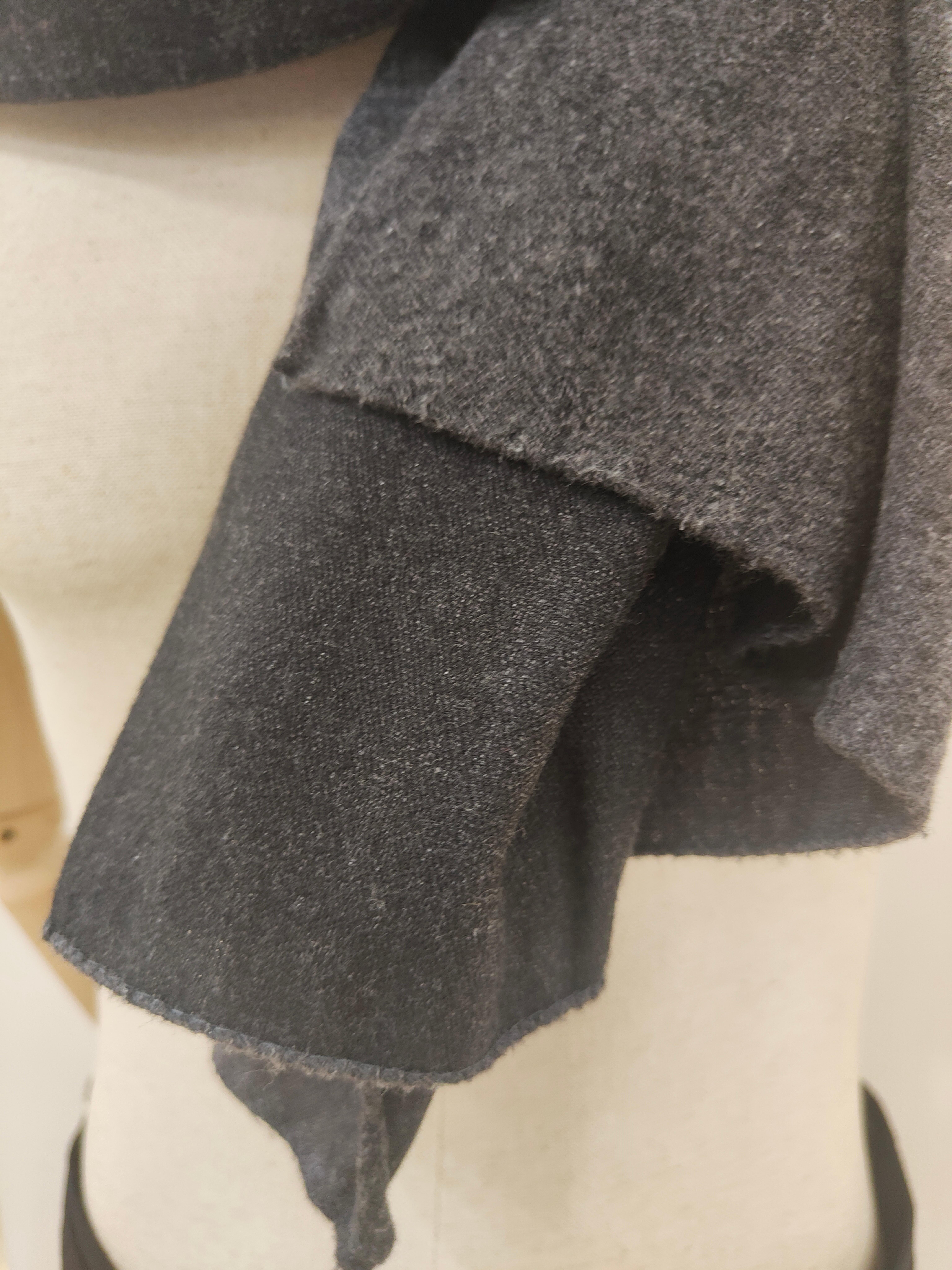 Black Balenciaga wool grey scarf  For Sale