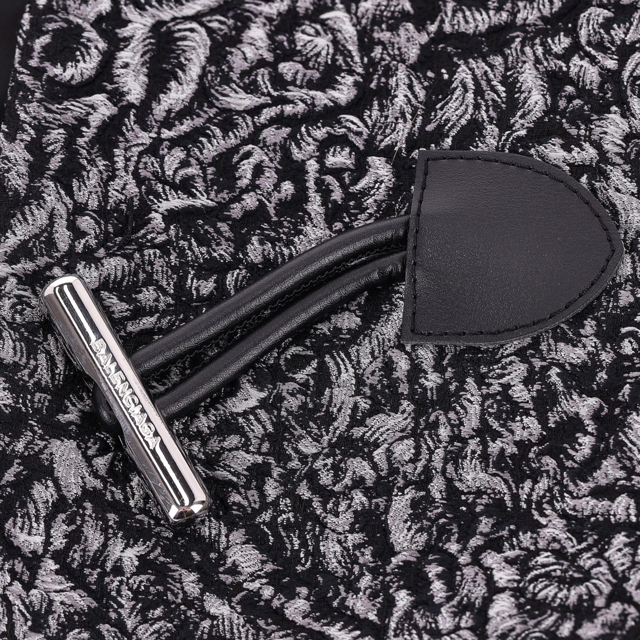 Balenciaga Wool & Silk Blend Astrakhan-Jacquard Jacket 1