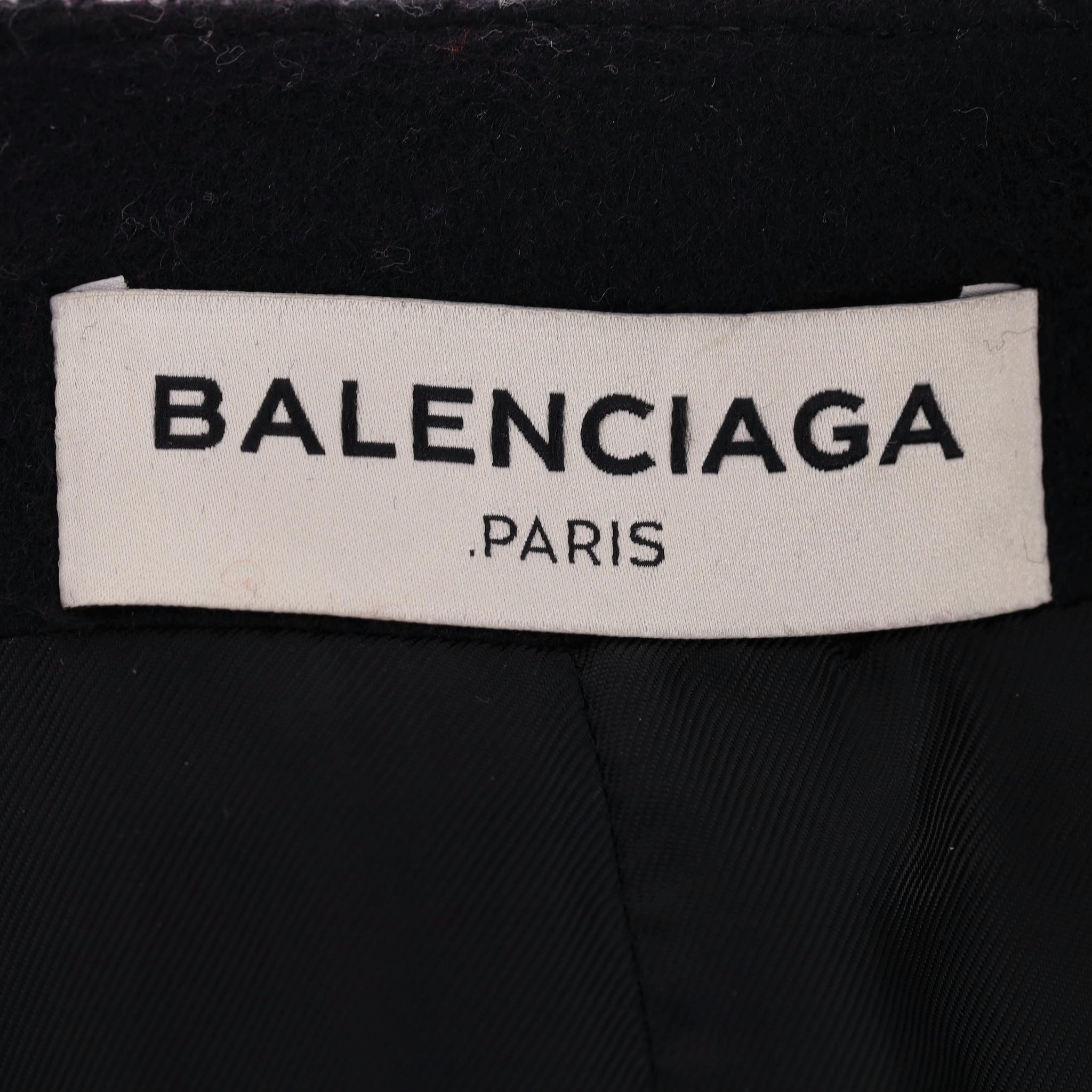 Balenciaga Wool & Silk Blend Astrakhan-Jacquard Jacket 3