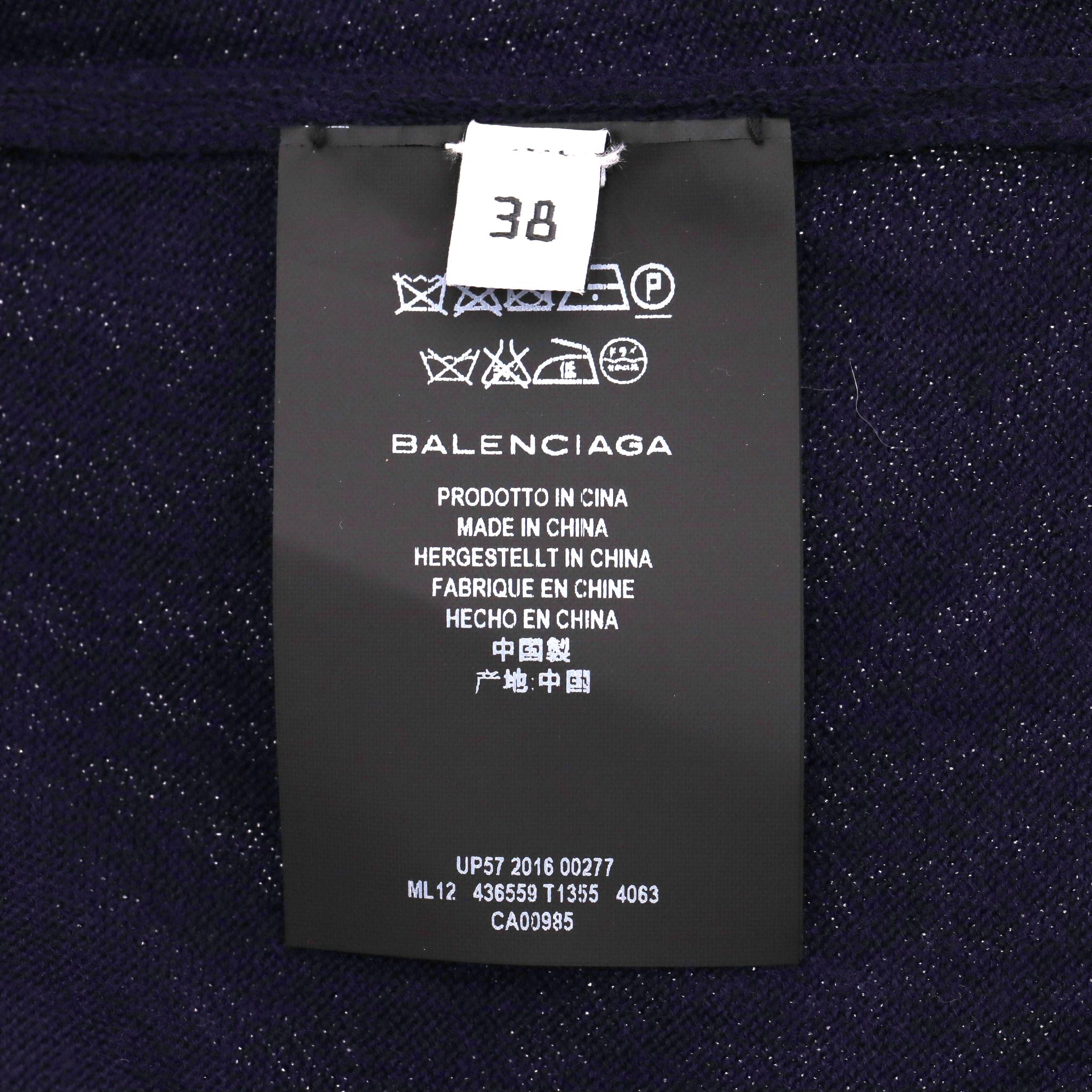 Balenciaga Wool, Silk & Cashmere Blend Asymmetric Dress For Sale 2
