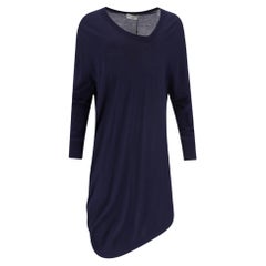 Balenciaga - Robe asymétrique en laine, soie et cachemire mélangés