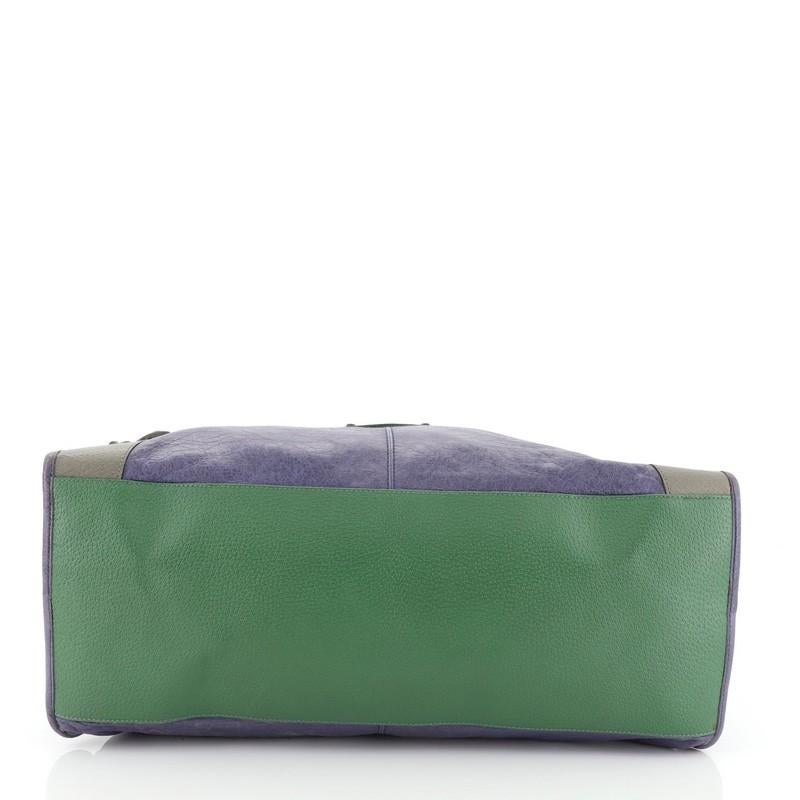 Balenciaga Work Classic Studs Bag Leather In Good Condition In NY, NY