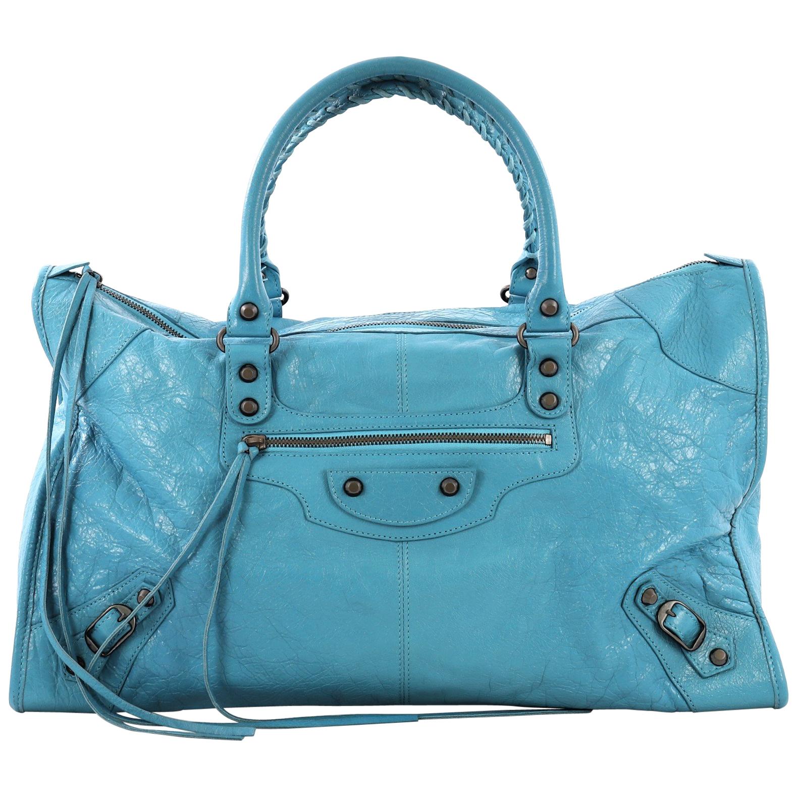 Balenciaga Work Classic Studs Bag Leather