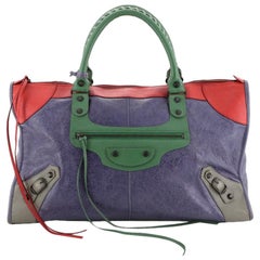 Balenciaga Work Classic Studs Bag Leather