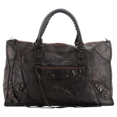 Balenciaga Work Classic Studs Bag Leather 