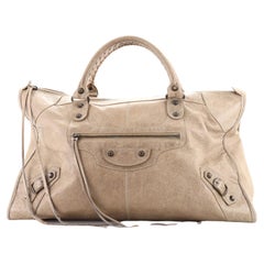 Balenciaga Work Klassische Nietentasche aus Leder