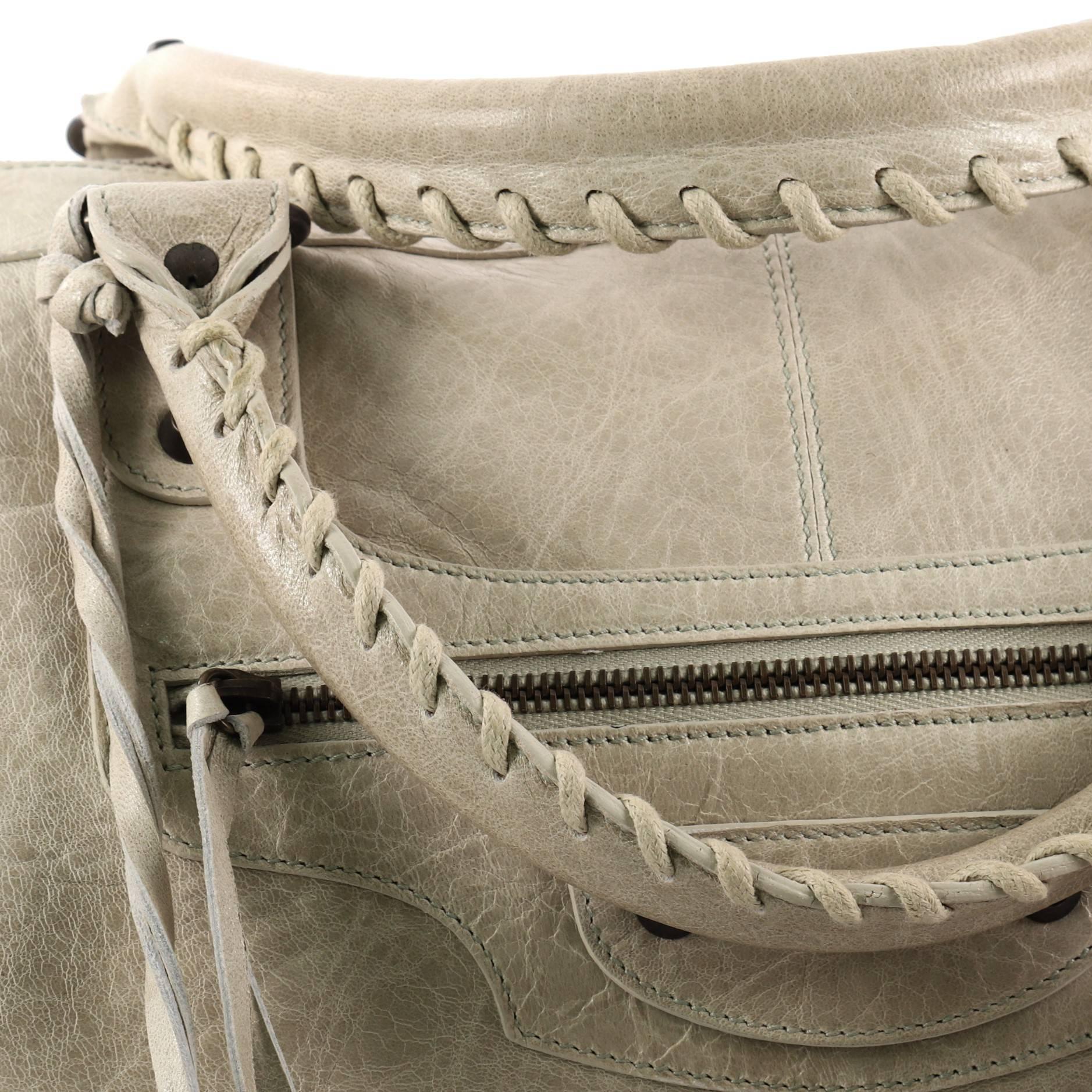 Balenciaga Work Classic Studs Leather Handbag  3
