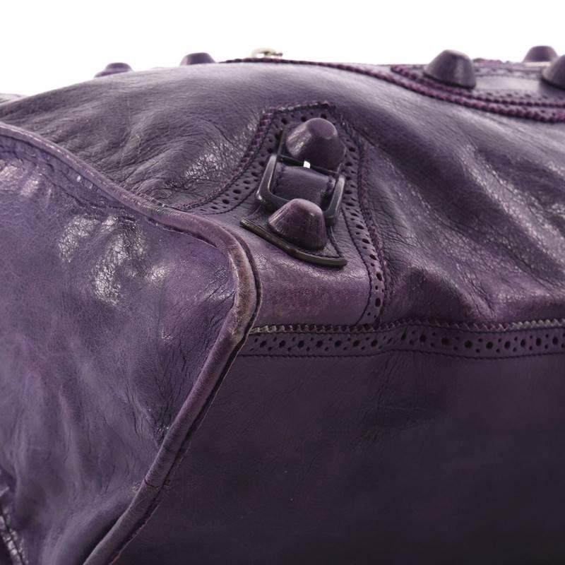 Balenciaga Work Covered Giant Brogues Handbag Leather 1