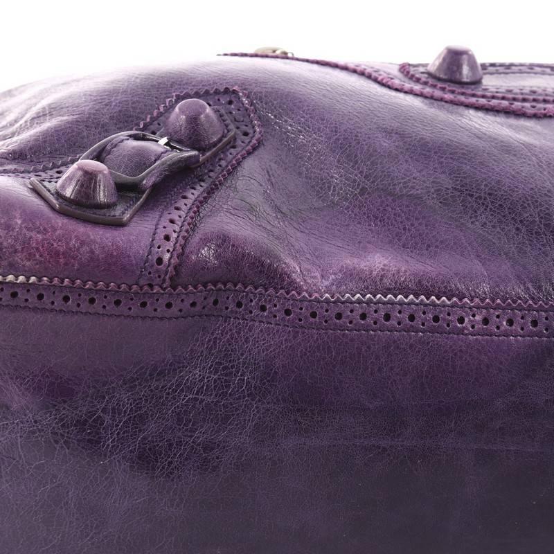 Balenciaga Work Covered Giant Brogues Handbag Leather 2