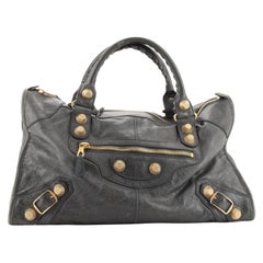 Balenciaga Work Giant Studs Bag Leather