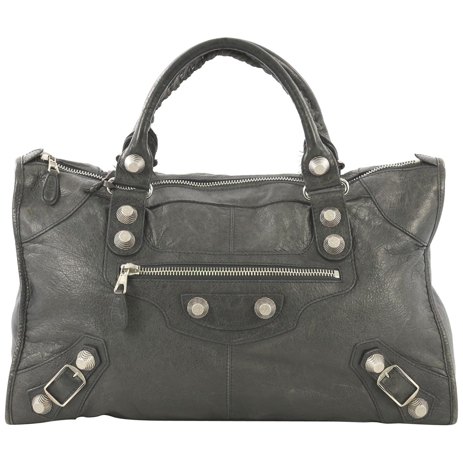 Balenciaga Work Giant Studs Bag Leather