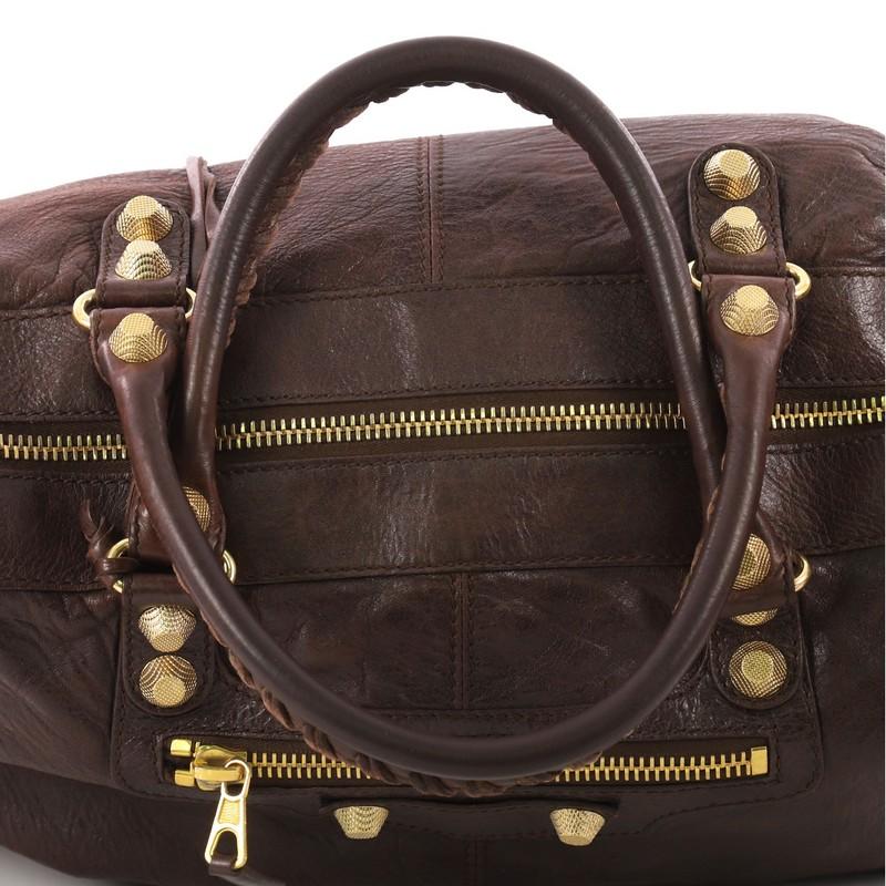 Balenciaga Work Giant Studs Handbag Leather 1