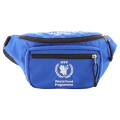 Balenciaga World Food Programme Waist Bag Embroidered Nylon