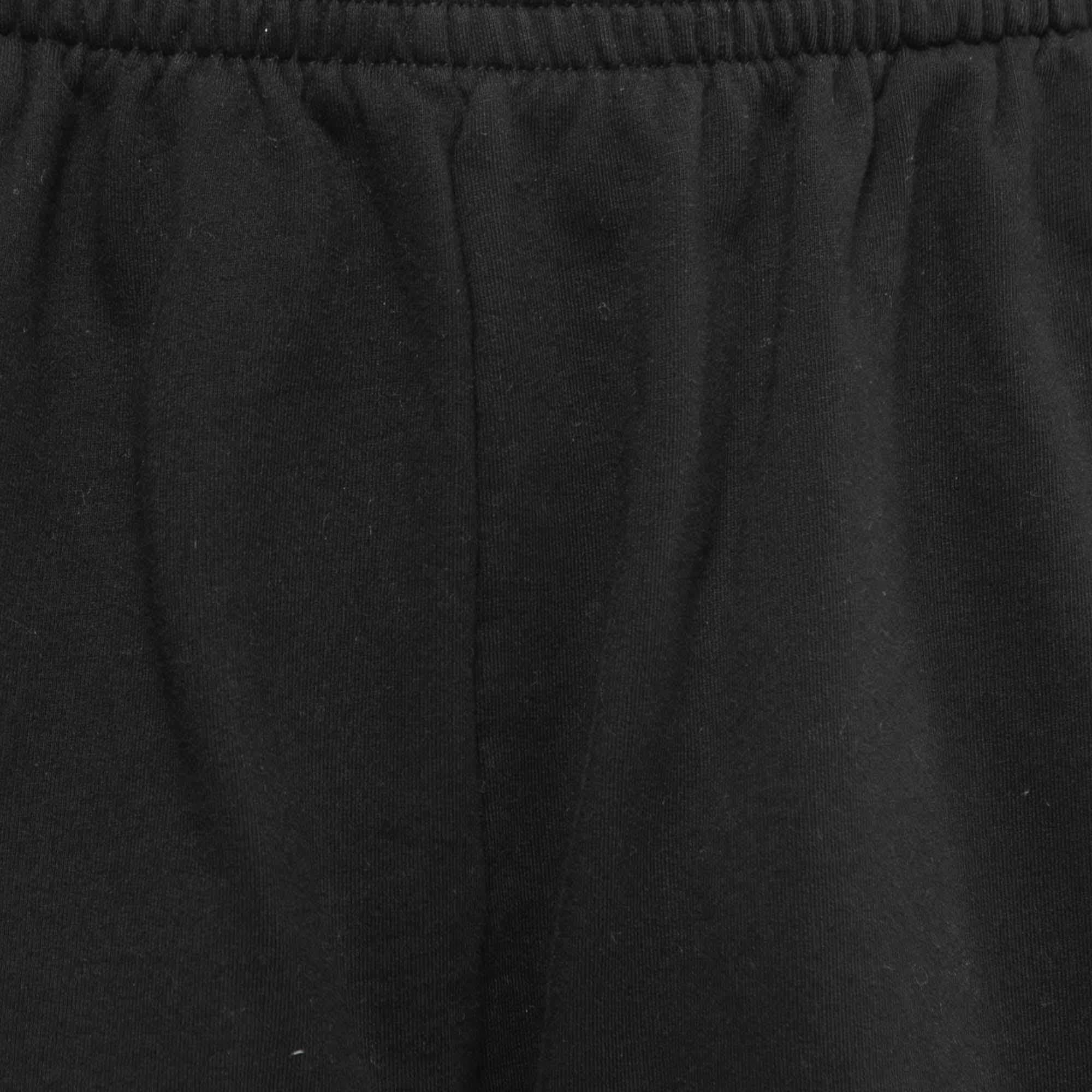 Men's Balenciaga X Adidas Black Cotton Striped Track Shorts XXS