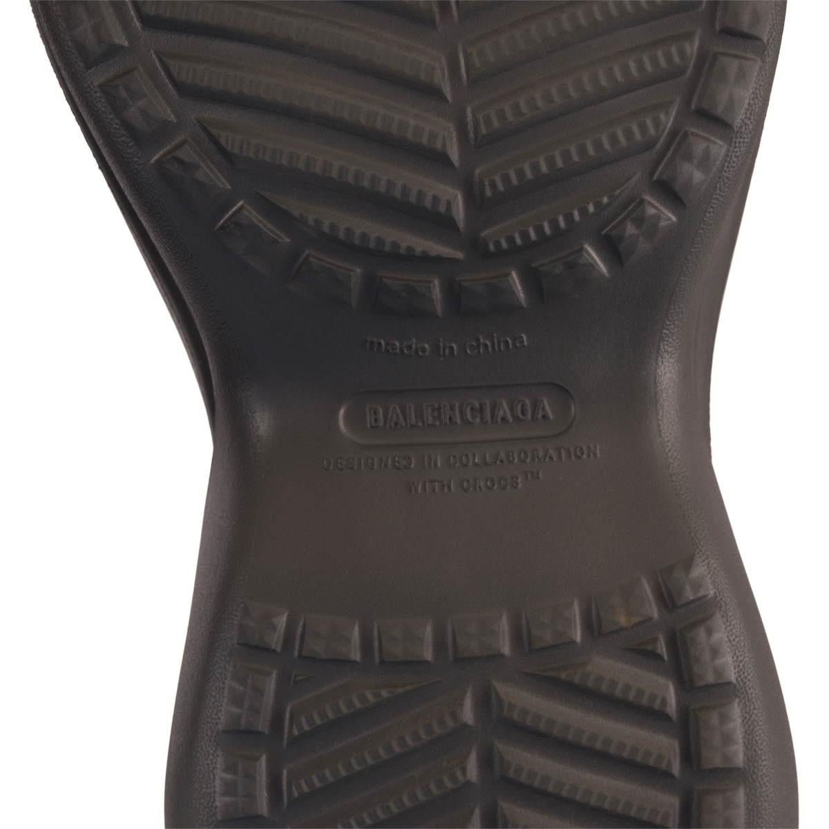 BALENCIAGA x CROCS 2.0 grey 2022 GRAFITE RUBBER RAIN Boots Shoes 37 6
