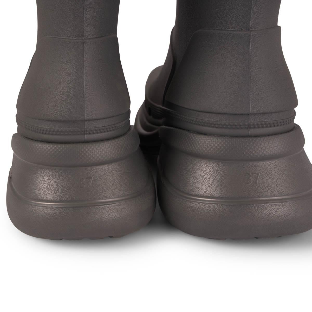 BALENCIAGA x CROCS 2.0 grey 2022 GRAFITE RUBBER RAIN Boots Shoes 37 4