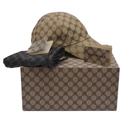 Balenciaga X Gucci Brown Hat Cap Size L Large 59 cm NWT & BOX The Hacker Project