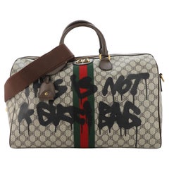 Balenciaga x Gucci The Hacker Project Duffle Bag Graffiti BB Coated Canva
