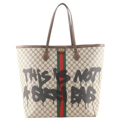 Balenciaga x Gucci The Hacker Project Tote Graffiti BB Coated Canvas Large