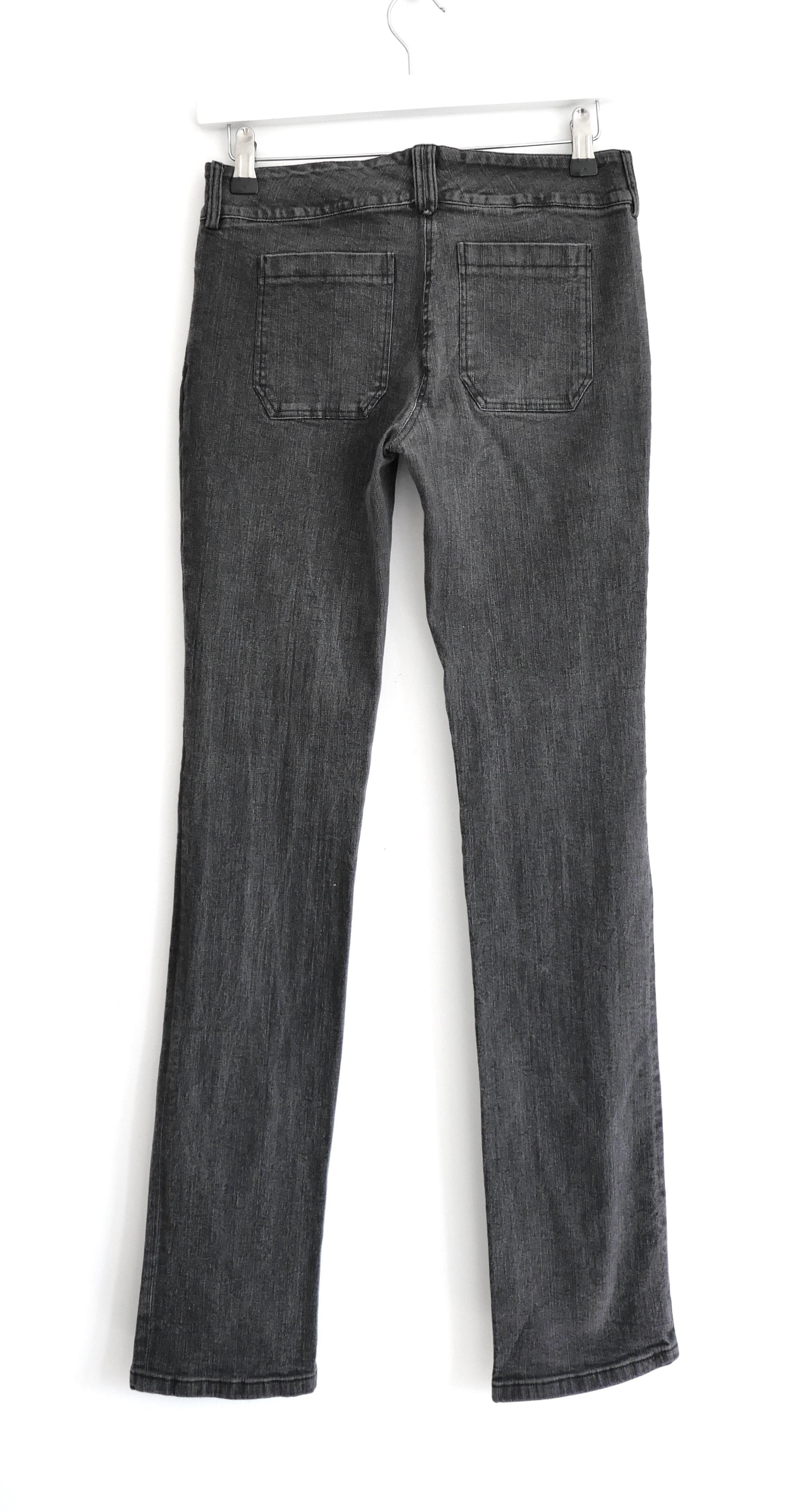 Black Balenciaga x Nicolas Ghesquiere 2005 Grey Slim Jeans For Sale