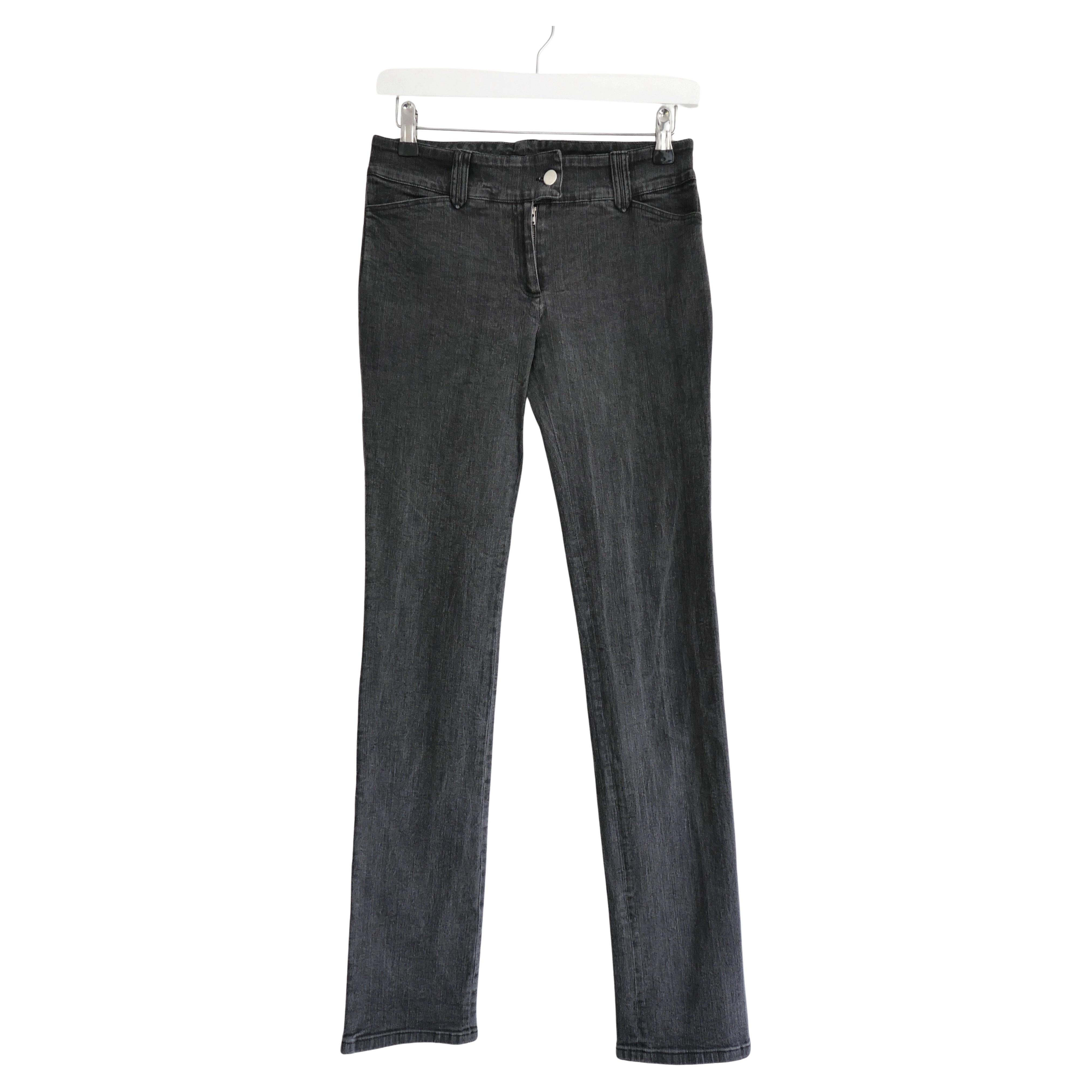Balenciaga x Nicolas Ghesquiere 2005 Grey Slim Jeans For Sale