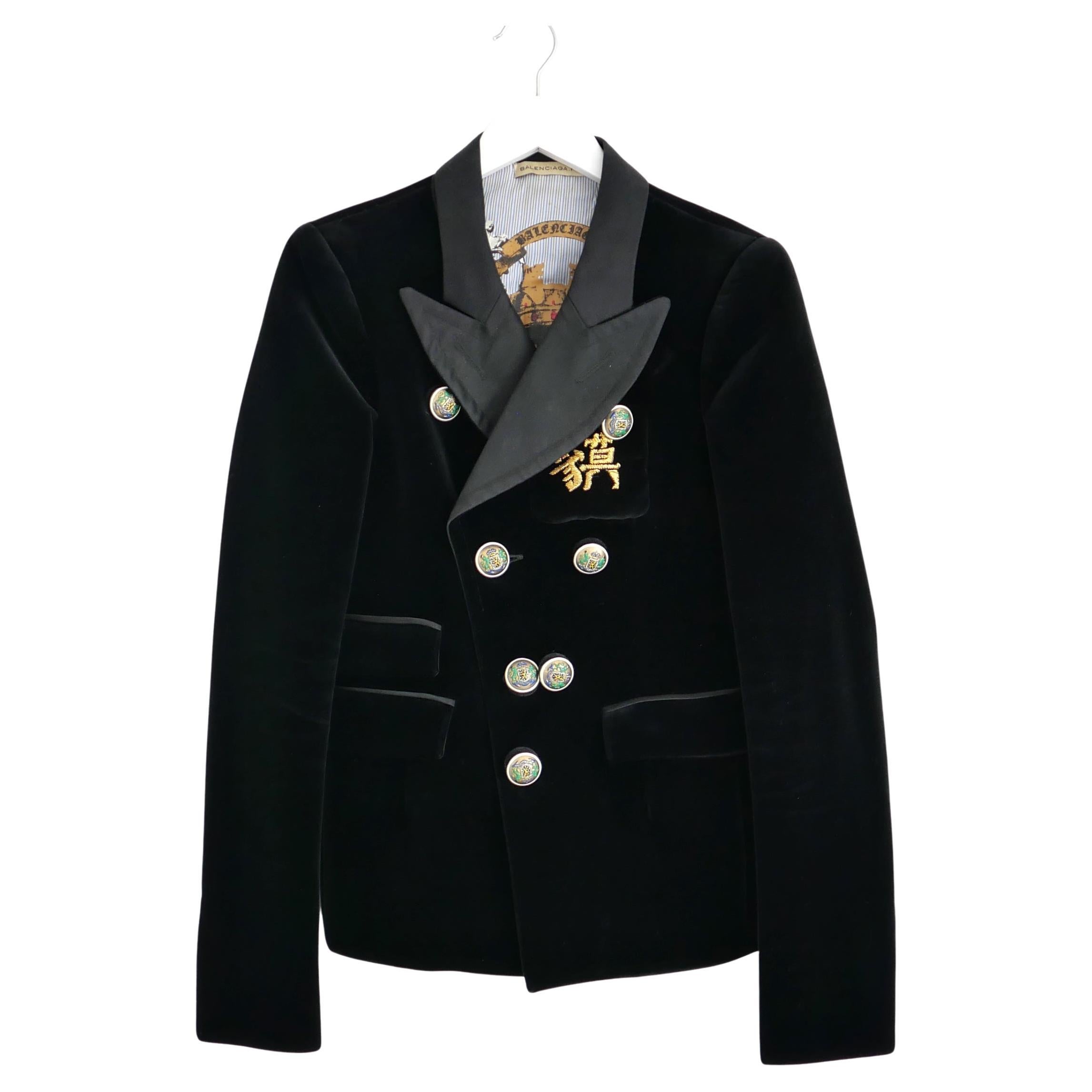 Balenciaga x Nicolas Ghesquiere Fall 2007 Velvet Jacket