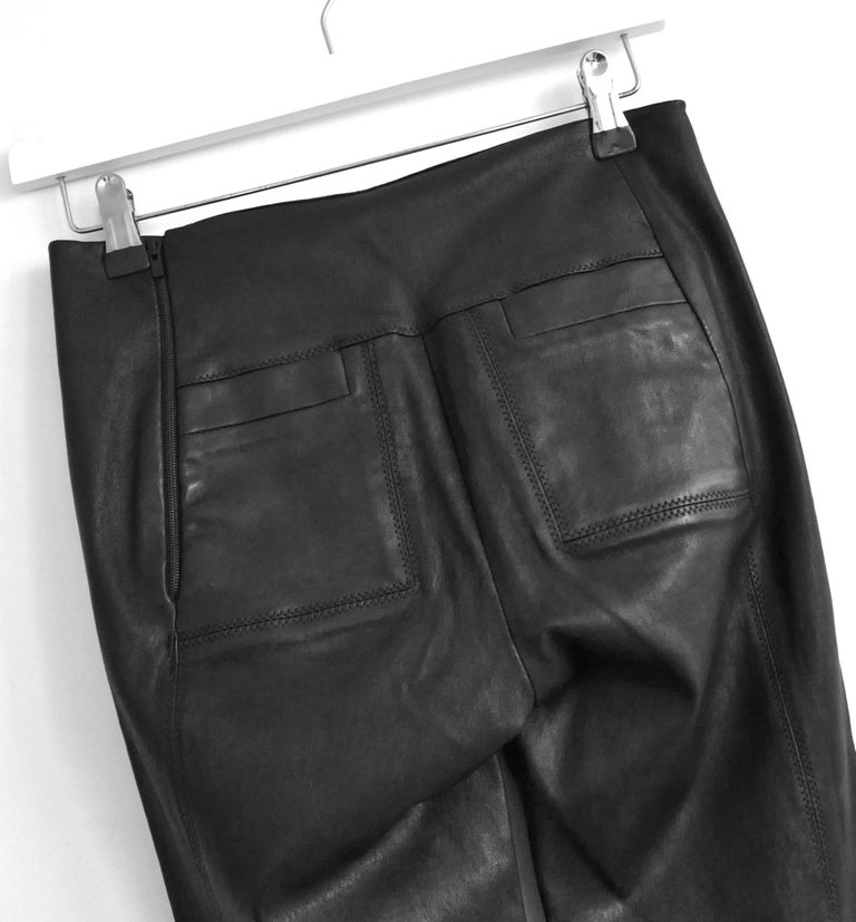 Balenciaga x Nicolas Ghesquiere leather leggings pants For Sale at