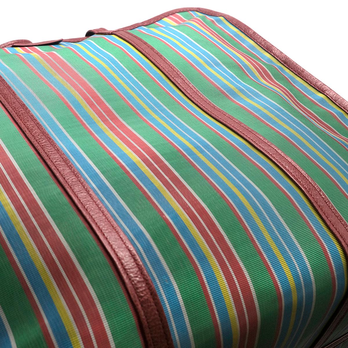 Balenciaga XL Mesh Striped Bazar Shopper Bag 1