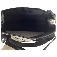 Balenciaga XS Cabas Two-Toned Tote Bag with Pouch in White Canvas