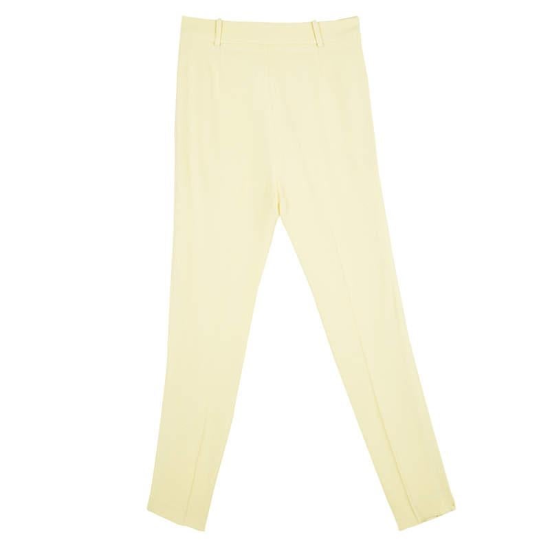 These Balenciaga trousers have been designed with just the perfect style details, like the high-waist, the pockets, and the belt loops. The trousers are made of the finest materials and you'll look fabulous when you wear it with a well-tailored top