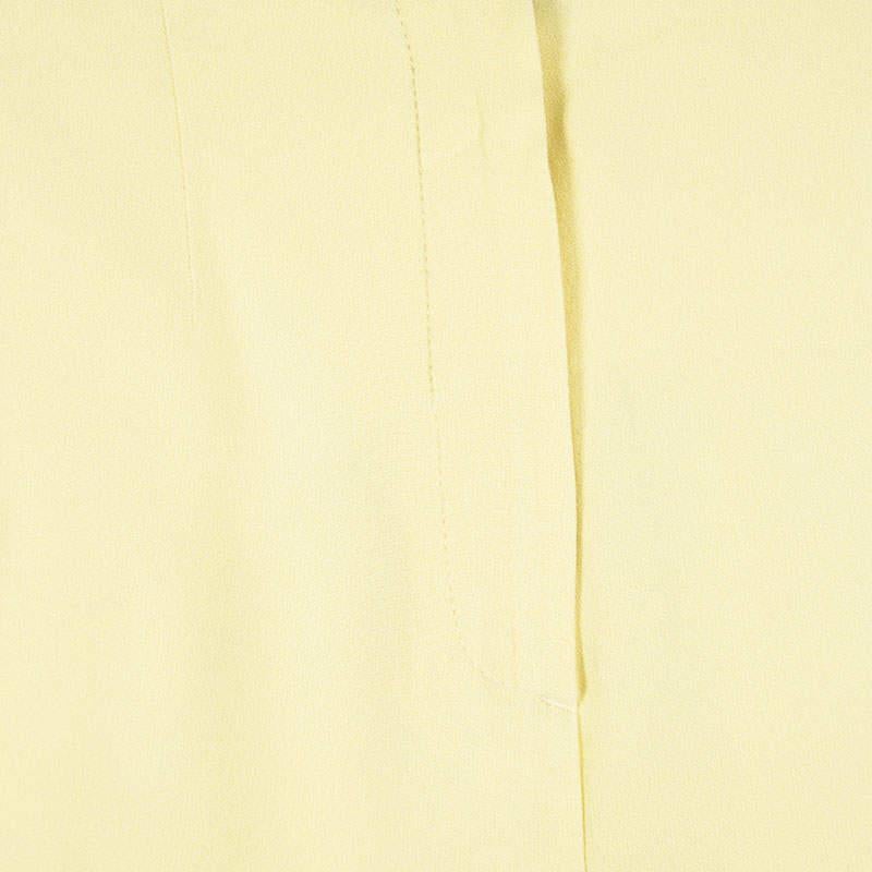 Balenciaga Yellow High Waist Tapered Pants S In Good Condition For Sale In Dubai, Al Qouz 2