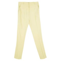 Balenciaga Gelb Taillierte Hose mit hoher Taille S