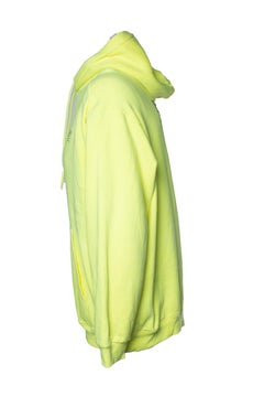 Balenciaga, yellow hoodie with logo