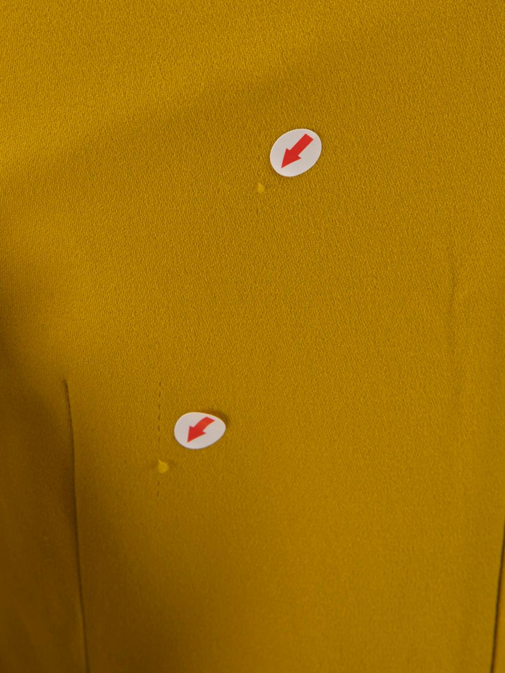 Balenciaga Yellow Knee Length Bodycon Dress Size S 1