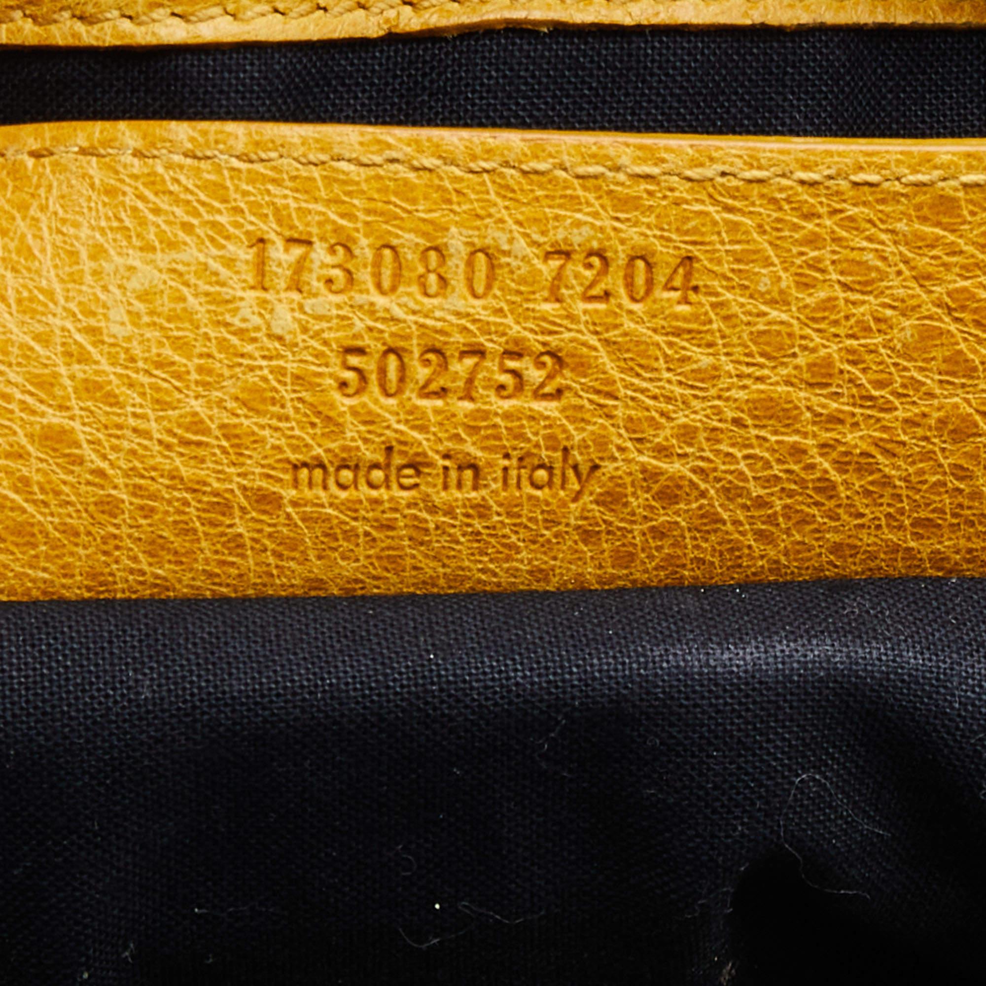 Balenciaga Yellow Leather Giant 21 Gold Hardware Work Tote 3
