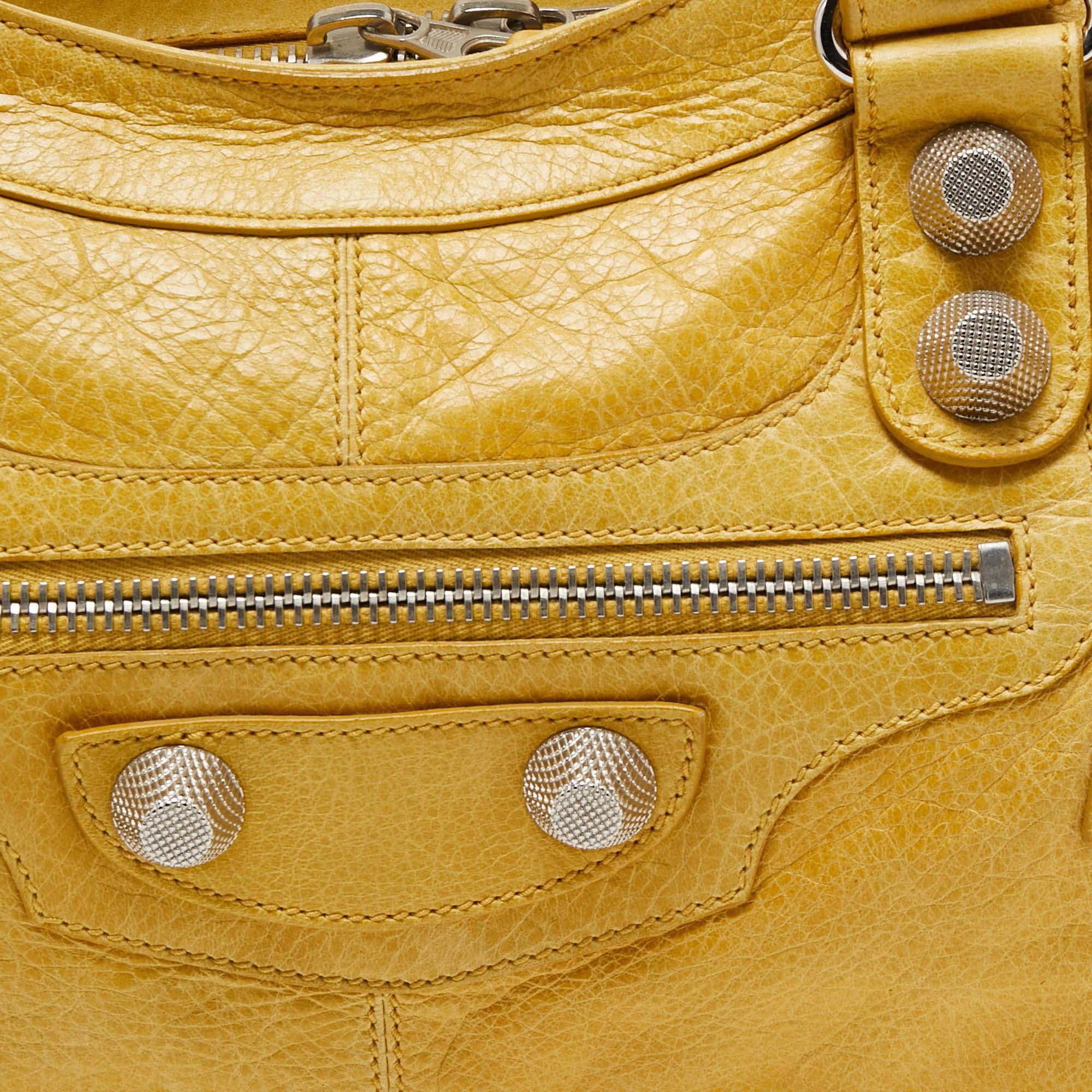 Balenciaga Yellow Leather SGH Part Time Tote 8